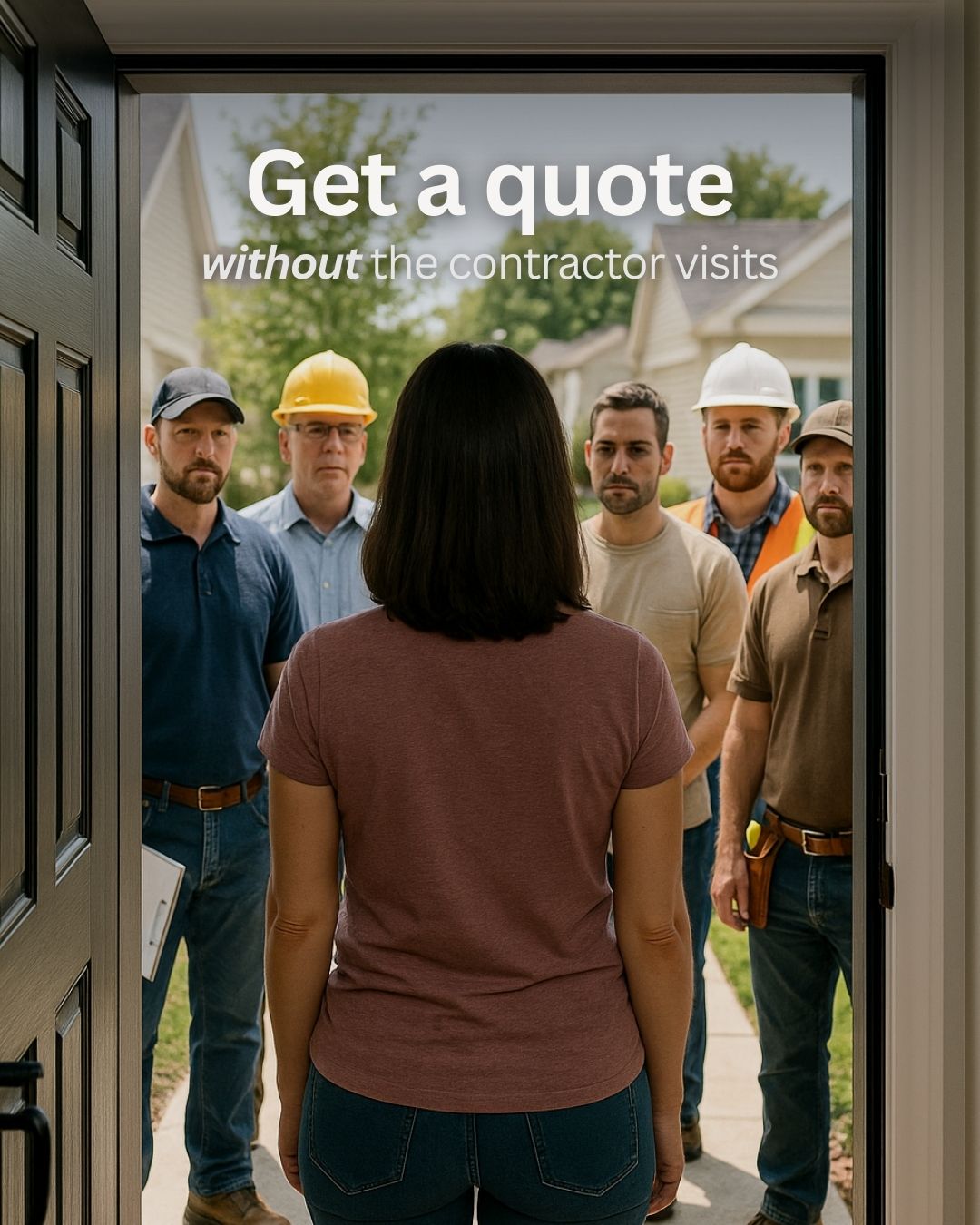 Get Your Quote Without Contractor Visits.